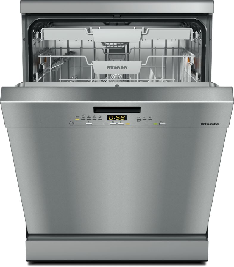 Miele Lavastoviglie Libera Installazione 14 Coperti Nero Acciaio Inox A 45dB