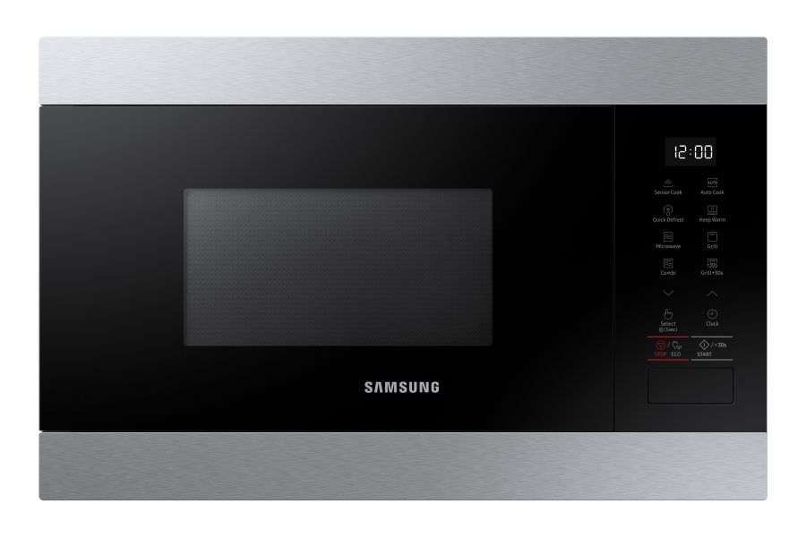 Samsung Microonde da Incasso con Grill 22L 1300W Nero Acciaio Inox