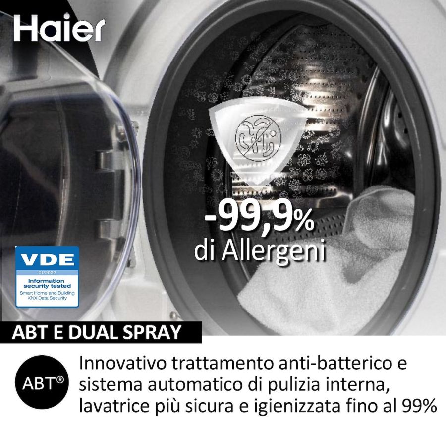 Haier Lavatrice 10kg Inverter 1400giri Wi-Fi Bianco