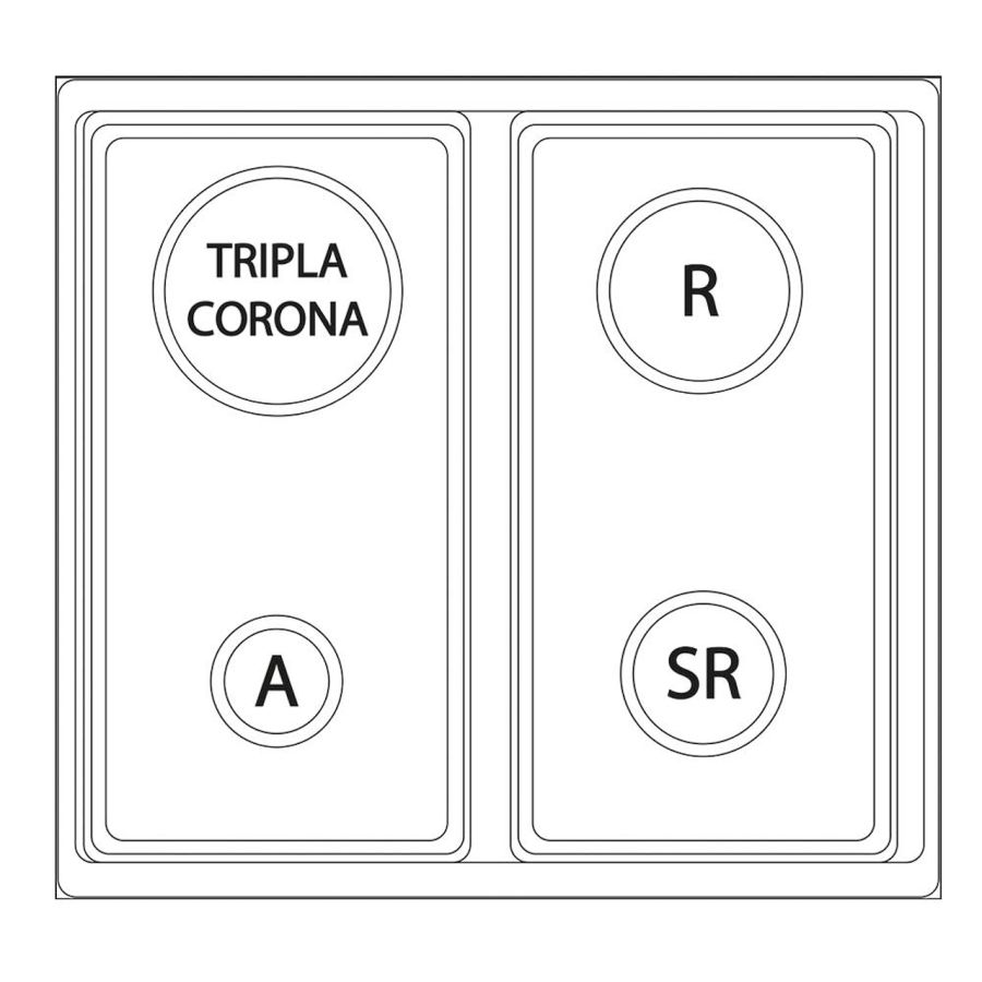 Lofra Cucina a Gas Forno Elettrico Ventilato Burgundy Inox 4 Fuochi Classe A