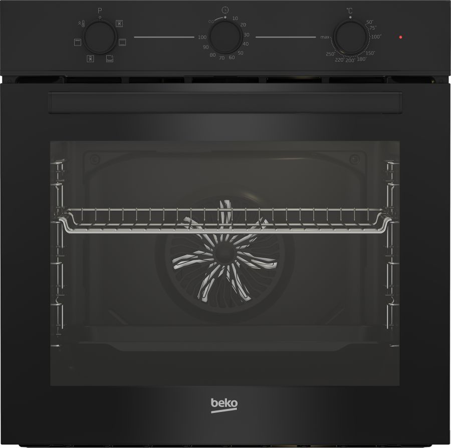 Beko Forno Elettrico Incasso 72L con Grill Ventilato Nero