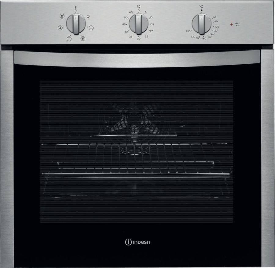 Indesit Forno Elettrico 66L Ventilato Da Incasso Acciaio Inox Classe A