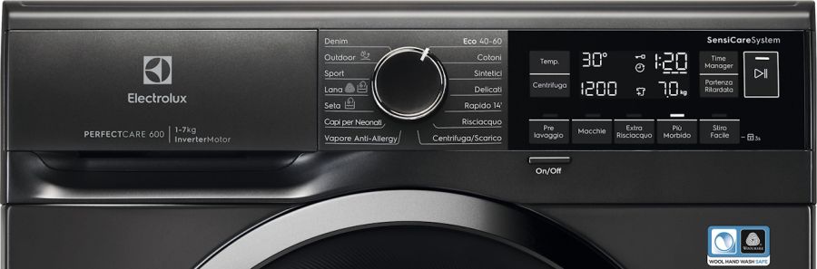 Electrolux Lavatrice Slim 6kg 1200giri Classe B Carica Frontale Grigio Scuro