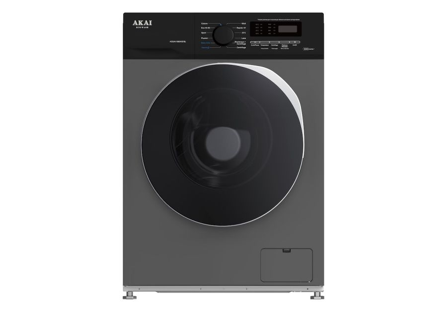 Akai Lavatrice Carica Frontale 7Kg 1400 Giri Classe Energetica A Silver Nero