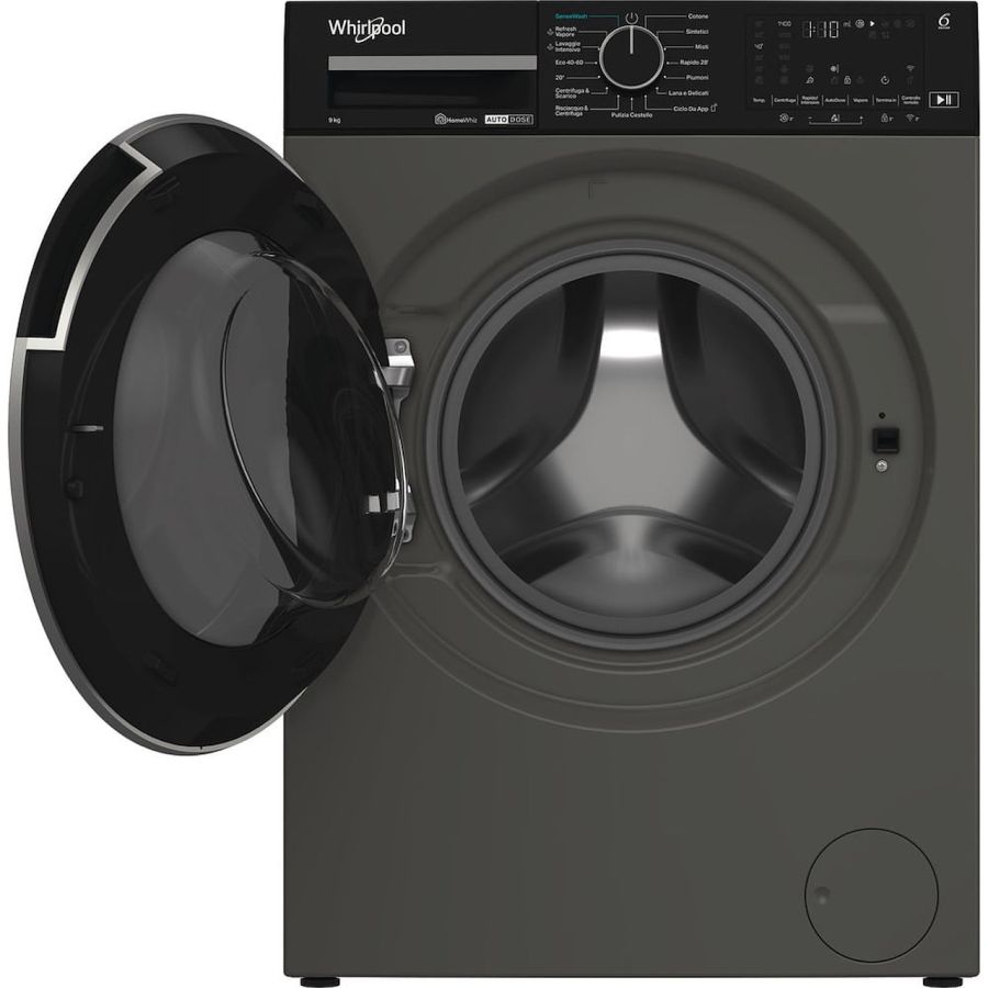 Whirlpool Lavatrice Caricamento Frontale 9kg Silver Inverter Wi-Fi 1400 Giri/min Grigio