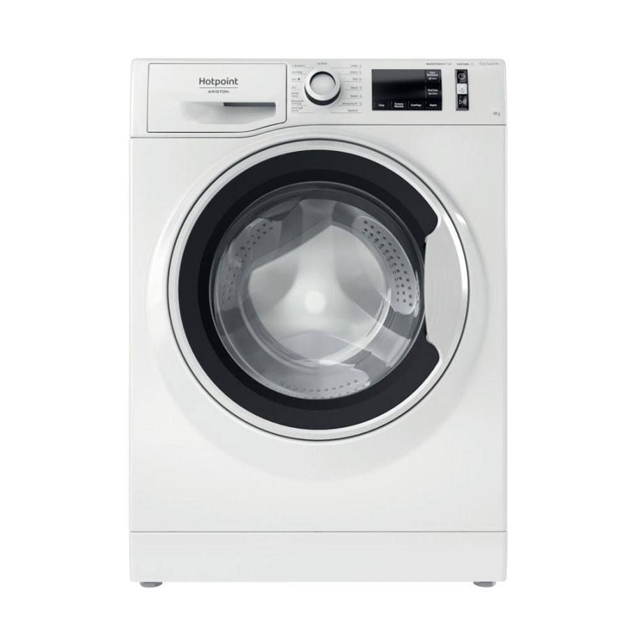 Hotpoint Lavatrice Caricamento Frontale 9kg Inverter Display Bianco Nero