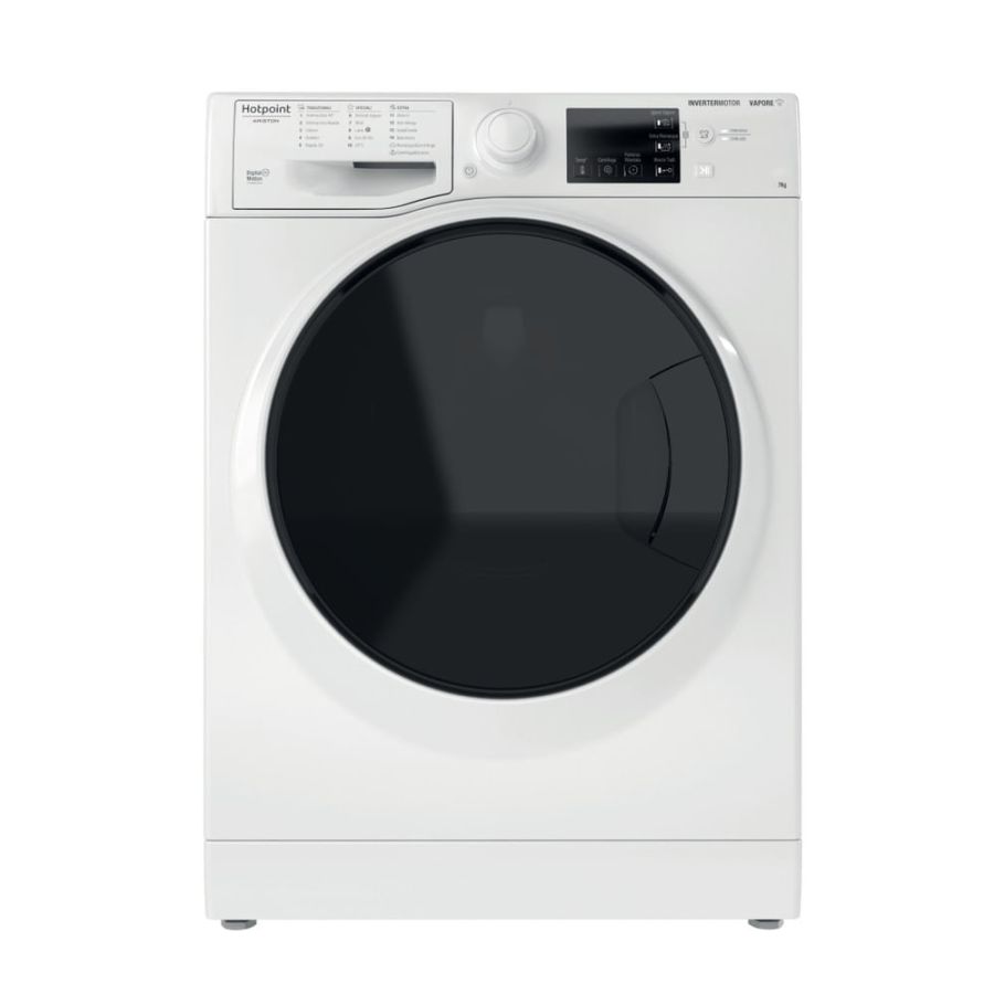 Hotpoint Lavatrice Caricamento Frontale 7kg 1200 Giri Bianco Nero Inverter