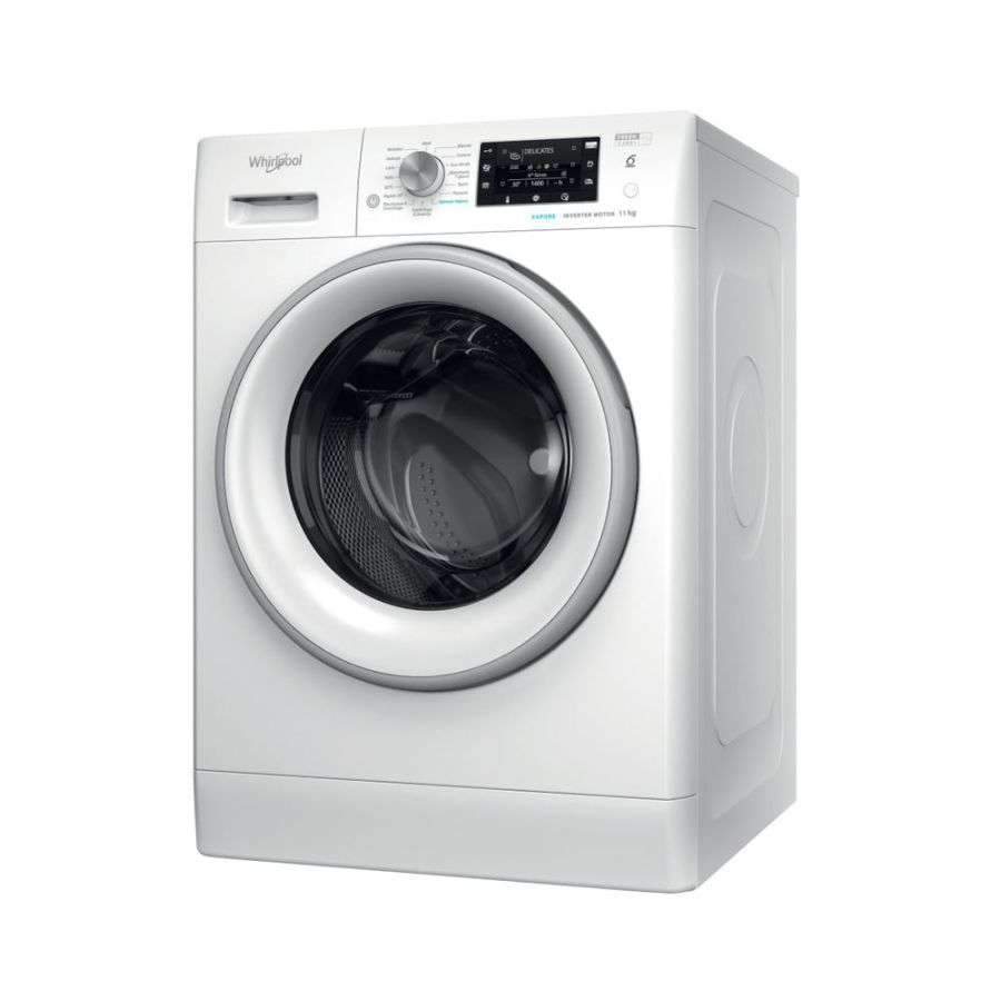 Whirlpool Lavatrice Caricamento Frontale 11 kg Inverter Bianco Argento