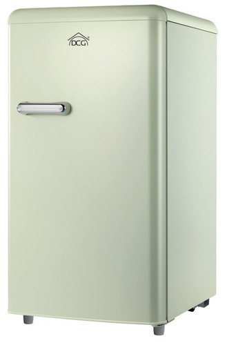 DCG MF100RCDP FRIGO DOPPIA PORTA LINEA RETRO' 100LT E ROSSO
