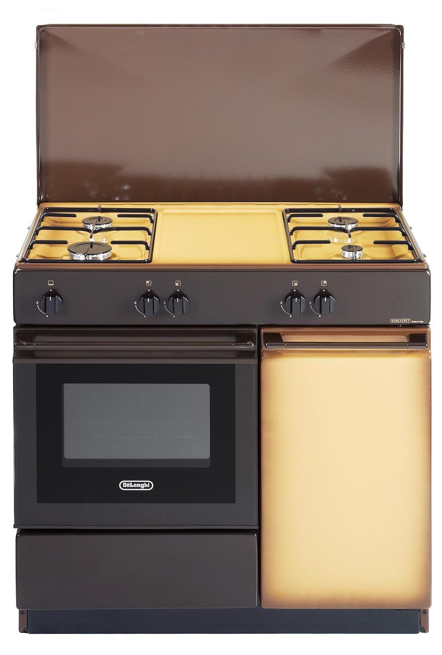 De Longhi Cucina Piano a Gas 4 Fuochi Forno a Gas Classe A Coppertone