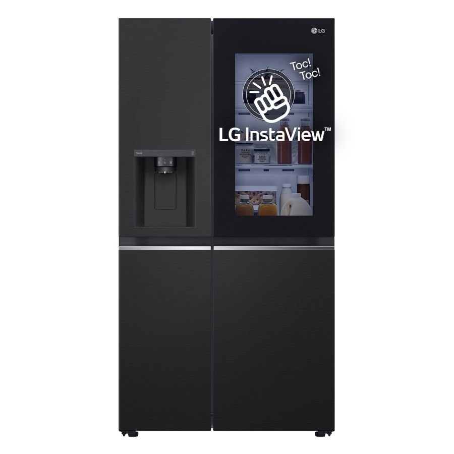 LG GSLE91EVAC Frigo SBS Cl. C 628L Wi-Fi Dispenser Black Steel