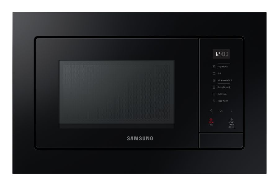 Samsung Microonde con Grill 23L 1300W Touch Nero Smalto Ceramica da Incasso
