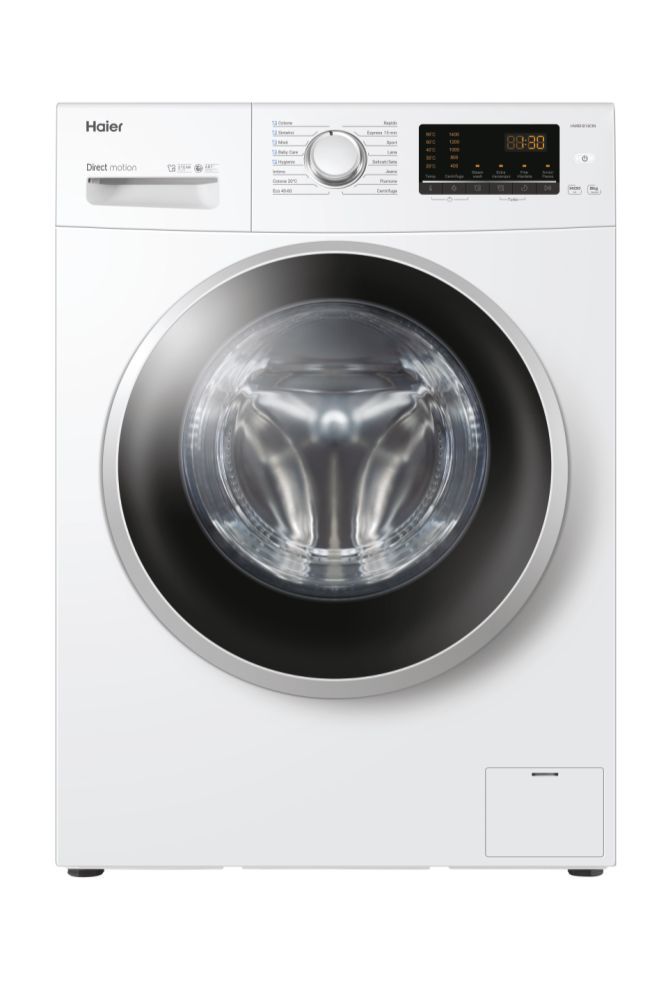 Haier Lavatrice Slim 8kg 1400Giri A Vapore Bianca
