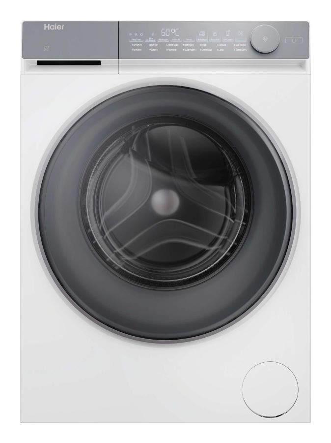 Haier Lavatrice a Carica Frontale 9kg 1400 Giri Inverter Argento/Bianco