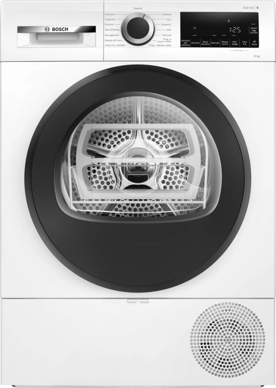 Bosch WQG243D6IT ASCIUG 9KG C HYGIENE+ PLANA FILTRO EASYCLEAN INV